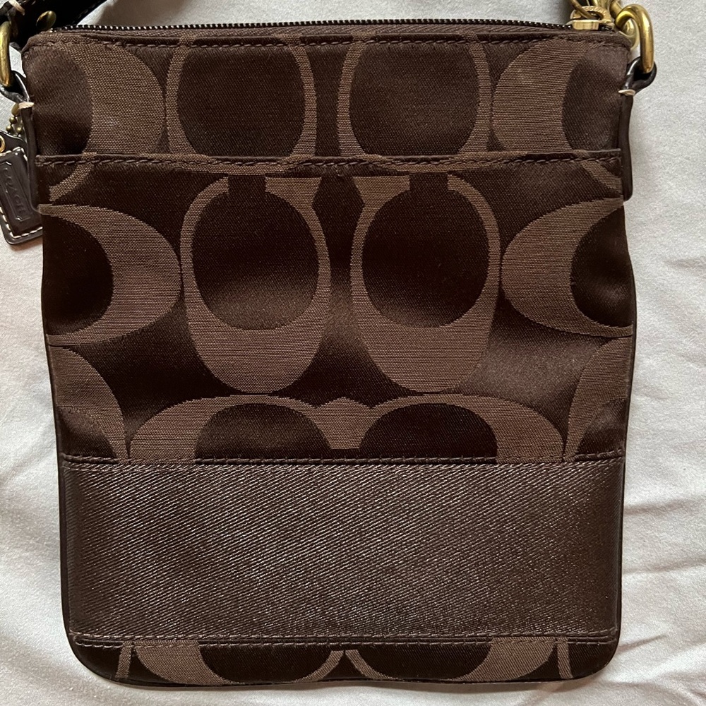 Coach Crossbody Signature Jacquard Adjustable Strap
